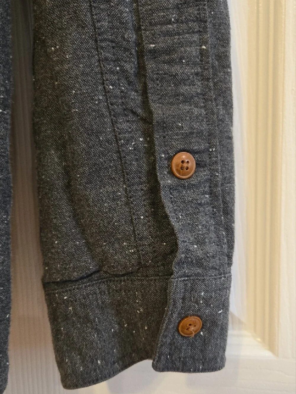J. Crew Men’s Charcoal Speckled Button-Down Shirt